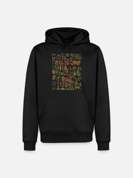 Industrial Electric Power Design - Men’s Premium Organic Hoodie - black