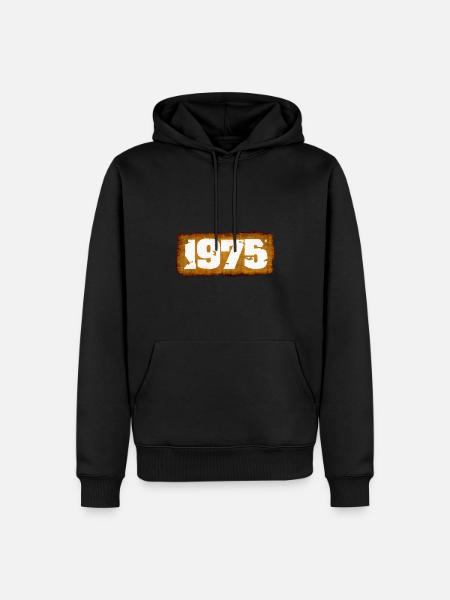 1975 - Men’s Premium Organic Hoodie - black