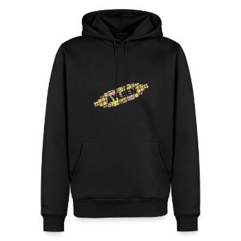 Mutti Ayleen - Männer Premium Bio Hoodie - Schwarz - Vorne - Nico (187cm)