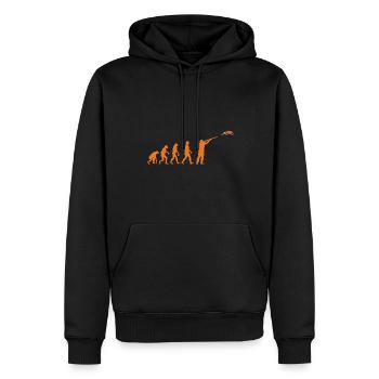 Tir au piège Tir au pigeon en argile Skeet - Sweat à capuche Premium bio Homme - noir - Devant - Nico (187cm)