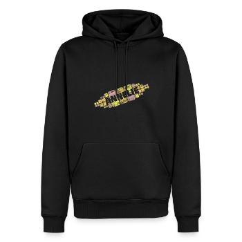 Mama Annelie - Männer Premium Bio Hoodie - Schwarz - Vorne - Nico (187cm)