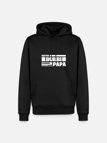 Bobbi - Männer Premium Bio Hoodie - Schwarz