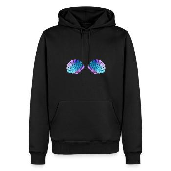 Mermaid Lover Mermaid Fan Seashell Bra Mermaid - Männer Premium Bio Hoodie - Schwarz - Vorne - Nico (187cm)
