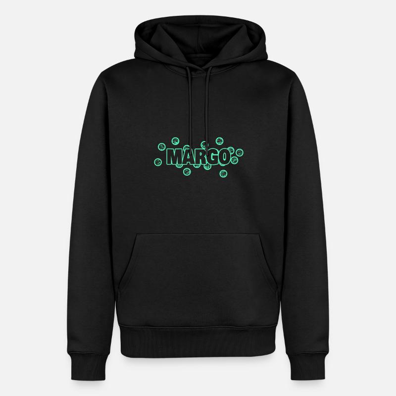 Lustig Margo - Männer Premium Bio Hoodie - Schwarz