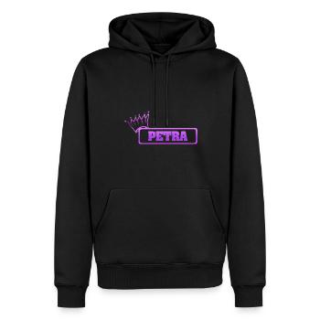 Fille Petra - Sweat à capuche Premium bio Homme - noir - Devant - Nico (187cm)