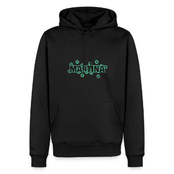 Martina - Männer Premium Bio Hoodie - Schwarz - Vorne - Nico (187cm)