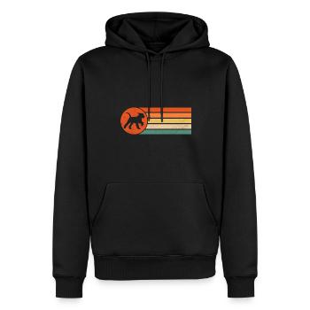 Airedale Terrier Hund - Männer Premium Bio Hoodie - Schwarz - Vorne - Nico (187cm)