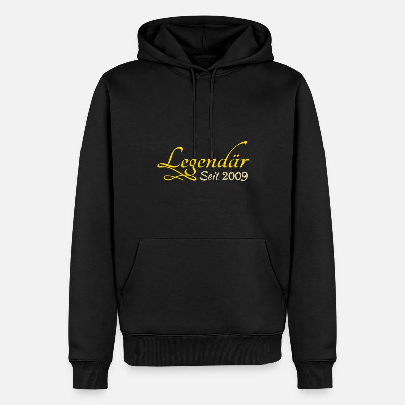 2009 - Männer Premium Bio Hoodie - Schwarz