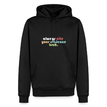 Funny English Teacher BSED Always Cite Your - Männer Premium Bio Hoodie - Schwarz - Vorne - Nico (187cm)