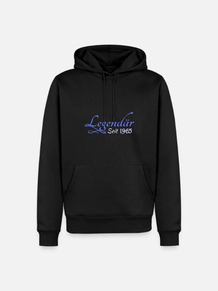 1965 - Männer Premium Bio Hoodie - Schwarz