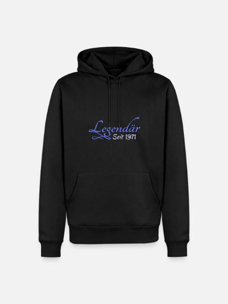 1971 1971 - Männer Premium Bio Hoodie - Schwarz