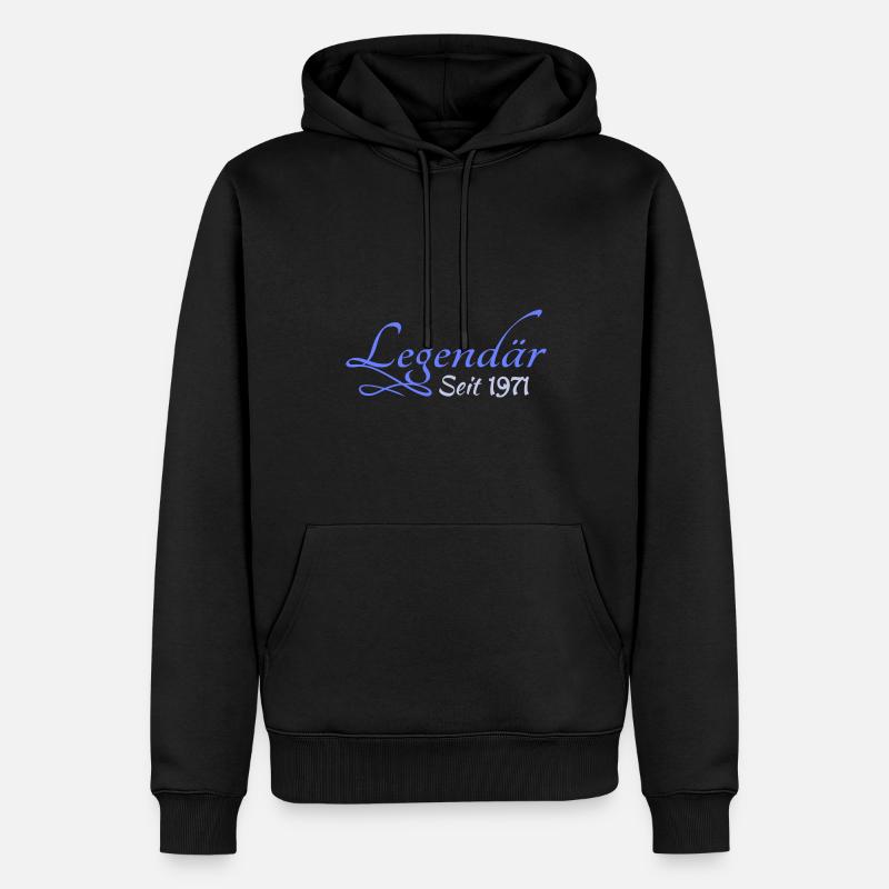 1971 1971 - Männer Premium Bio Hoodie - Schwarz