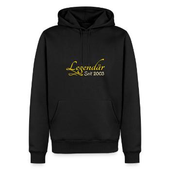 2003 - Männer Premium Bio Hoodie - Schwarz - Vorne - Nico (187cm)