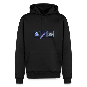 Kind Anthony - Männer Premium Bio Hoodie - Schwarz - Vorne - Nico (187cm)