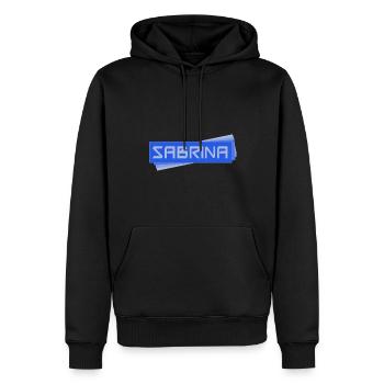 SABRINA Sabrina - Männer Premium Bio Hoodie - Schwarz - Vorne - Nico (187cm)