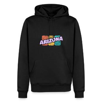 Gift for Arizona - Men’s Premium Organic Hoodie - black - Front - Nico (187cm)