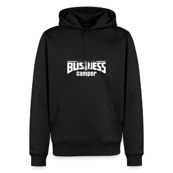 Business Camper - sleep where you work - Men’s Premium Organic Hoodie - black - Front - Nico (187cm)
