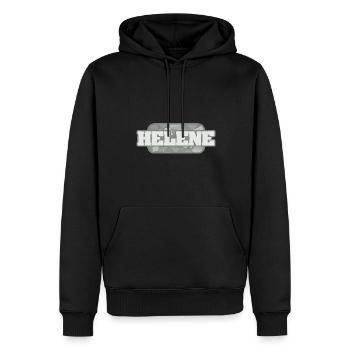 Gesundheit Helene - Männer Premium Bio Hoodie - Schwarz - Vorne - Nico (187cm)