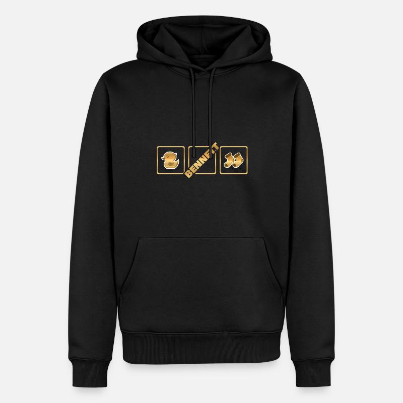 Bennett als Geburt - Männer Premium Bio Hoodie - Schwarz