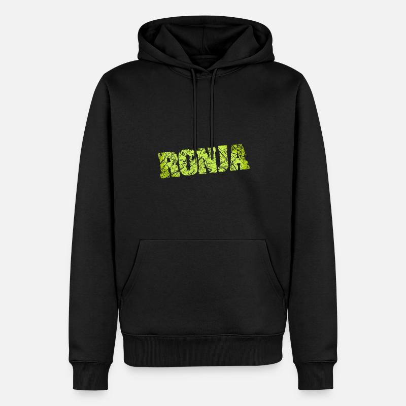 Geschenkidee Ronja - Männer Premium Bio Hoodie - Schwarz