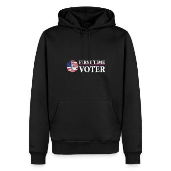First Time Voter Political Election Your Vote - Männer Premium Bio Hoodie - Schwarz - Vorne - Nico (187cm)
