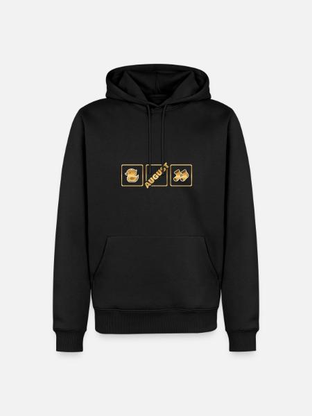 Gift for August - Men’s Premium Organic Hoodie - black