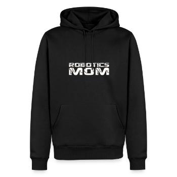 Robotique Maman Droïde Constructeur Construire Robot Femmes Mothe - Sweat à capuche Premium bio Homme - noir - Devant - Nico (187cm)