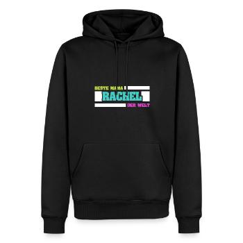 Rachel als Mutter - Männer Premium Bio Hoodie - Schwarz - Vorne - Nico (187cm)