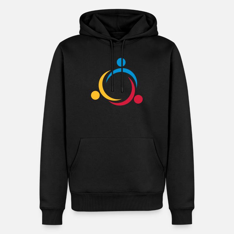 6061912 120363571 diversity2 - Sweat à capuche Premium bio Homme - noir