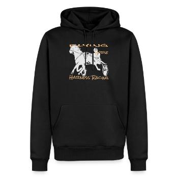 Traber trabrennen - Männer Premium Bio Hoodie - Schwarz - Vorne - Nico (187cm)