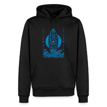 Tikki Tribe - Männer Premium Bio Hoodie - Schwarz - Vorne - Nico (187cm)