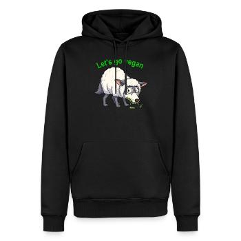 Wolf_in_schaapskleren - Sweat à capuche Premium bio Homme - noir - Devant - Nico (187cm)