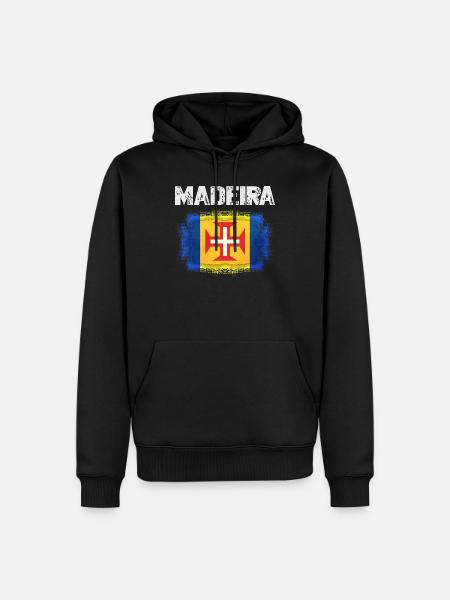 Madeira Flag Spirit Design - Sweat à capuche Premium bio Homme - noir