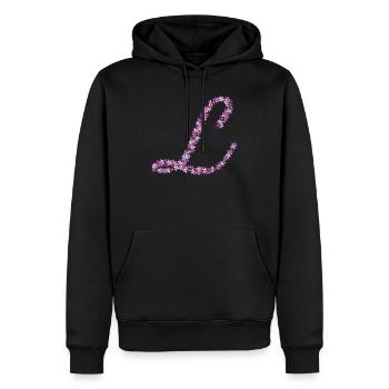 Symphonie des Fleurs - Sweat à capuche Premium bio Homme - noir - Devant - Nico (187cm)