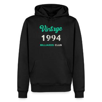 Vintage 1994 – Billiards Club Retro Geburtsjahr - Männer Premium Bio Hoodie - Schwarz - Vorne - Nico (187cm)
