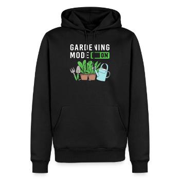 Worms Compost Gift - Men’s Premium Organic Hoodie - black - Front - Nico (187cm)