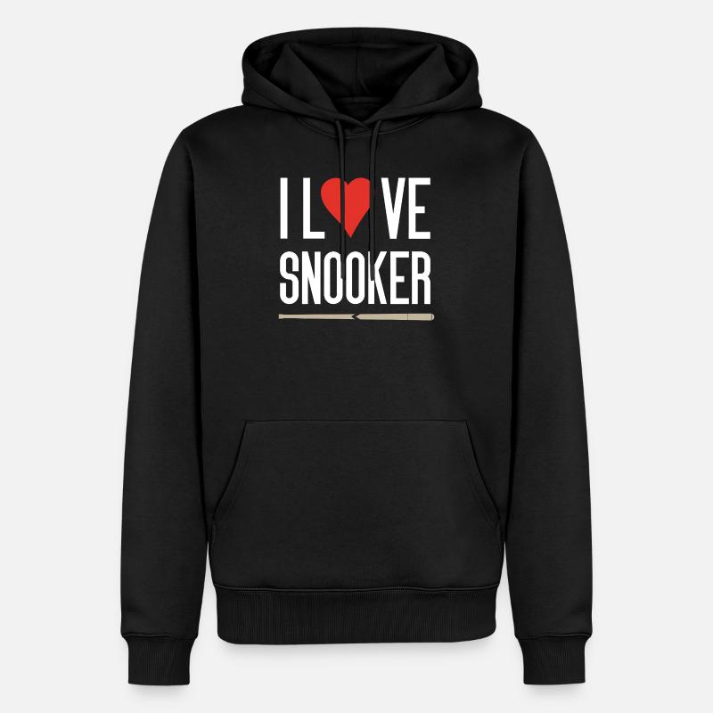 J’adore le snooker - Sweat à capuche Premium bio Homme - noir