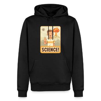 Science Hero : Pouces levés de dessin animé - Sweat à capuche Premium bio Homme - noir - Devant - Nico (187cm)