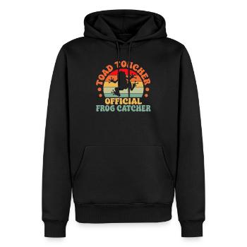 Frog Catcher Toad Toucher Official Catcher Frog - Männer Premium Bio Hoodie - Schwarz - Vorne - Nico (187cm)