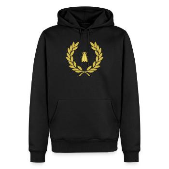 Napoleonische Biene - Männer Premium Bio Hoodie - Schwarz - Vorne - Nico (187cm)