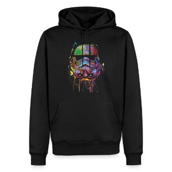 Star Wars Sturmtruppen Helm Painted Artsy Style - Männer Premium Bio Hoodie - Schwarz - Vorne - Nico (187cm)