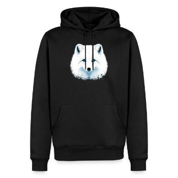 Polarfuchs - Männer Premium Bio Hoodie - Schwarz - Vorne - Nico (187cm)