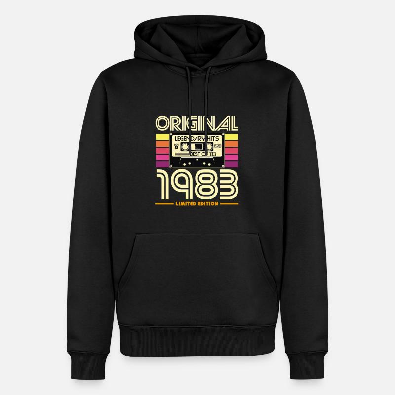 Original 1983 Edition Limitée - Sweat à capuche Premium bio Homme - noir