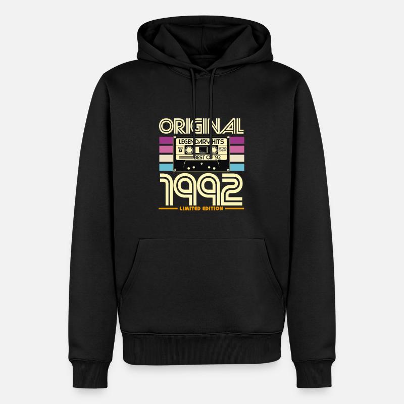 Original 1992 Edition Limitée Hits - Sweat à capuche Premium bio Homme - noir