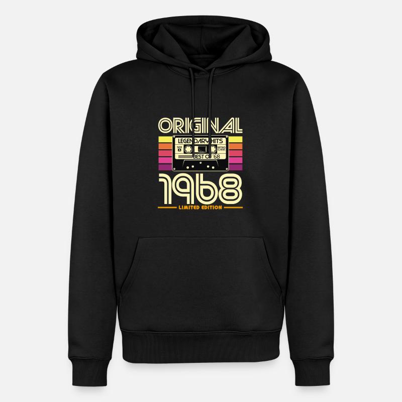 Original 1968 édition limitée - Sweat à capuche Premium bio Homme - noir
