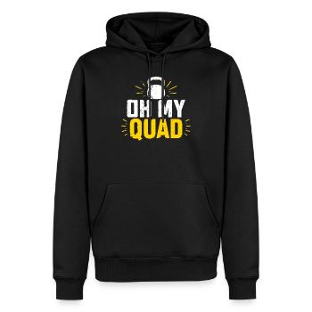 Oh mon pouvoir de quatre kettlebells - Sweat à capuche Premium bio Homme - noir - Devant - Nico (187cm)