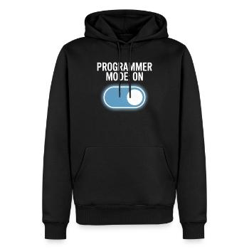 Programmers – Coding Developers & Computer Scientists - Men’s Premium Organic Hoodie - black - Front - Nico (187cm)