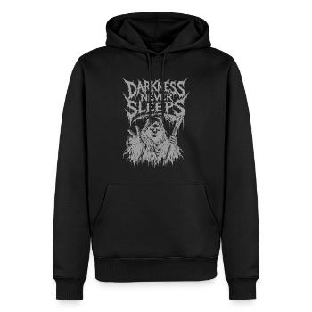 Grim Reaper Death Metal Gothic Horror Motiv - Männer Premium Bio Hoodie - Schwarz - Vorne - Nico (187cm)