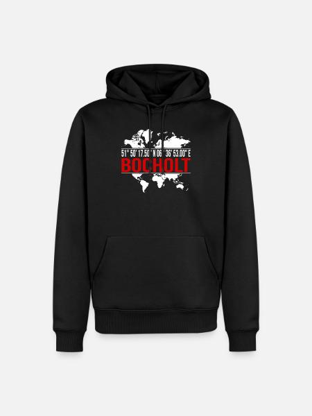 Bocholt - Männer Premium Bio Hoodie - Schwarz