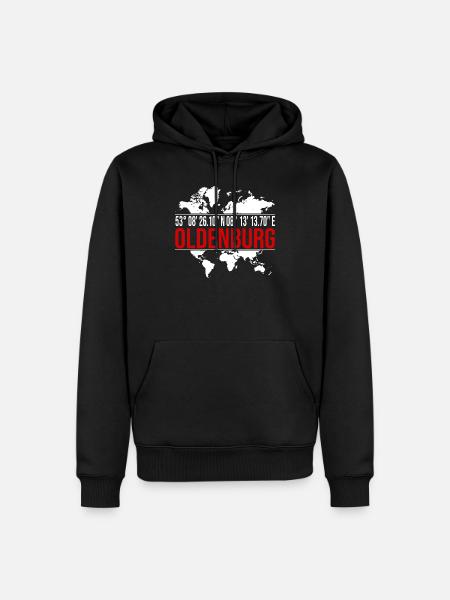 Oldenburg - Männer Premium Bio Hoodie - Schwarz